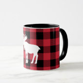 Mug Musique blanche rouge de l'orignal rouge du bison (Devant droit)