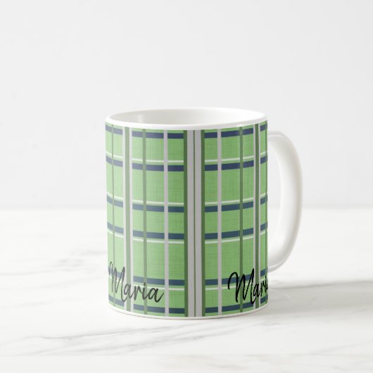 Mug Musique blanche verte (Devant droit)