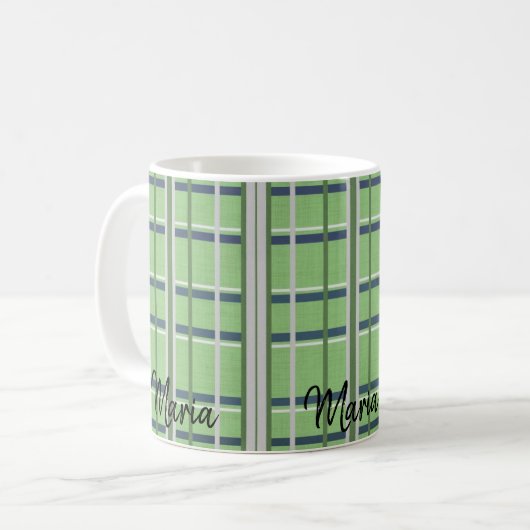 Mug Musique blanche verte (Devant gauche)