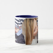 Mug Musique Bleue À Ringes Ajouter Photo Et Texte (Centre)