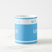 Mug Musique bleue avec des noms (Centre)