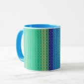 Mug Musique bleue cool (Devant gauche)