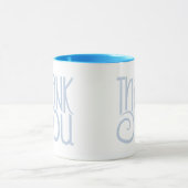 Mug Musique bleue Merci (Centre)