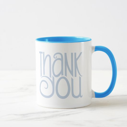 Mug Musique bleue Merci (Droite)