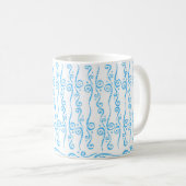 Mug Musique Blue Swirls (Devant droit)