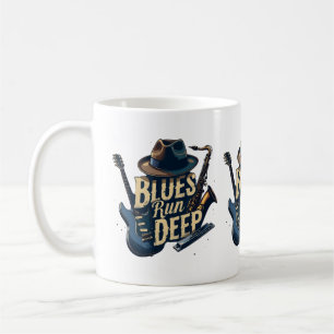 Mug Musique Blues Rétro Esthétique Vintage Jazz