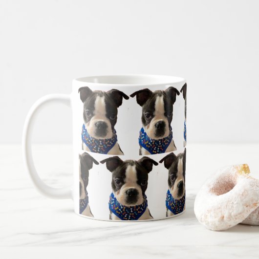 Mug Musique Boston Terrier (Avec donut)