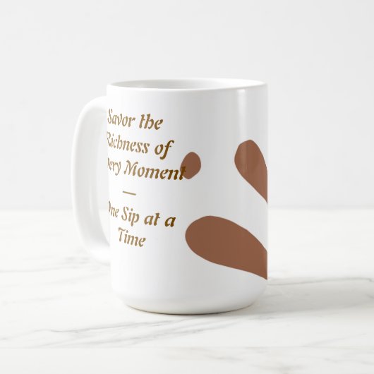 Mug Musique Brown de couleur (Devant gauche)