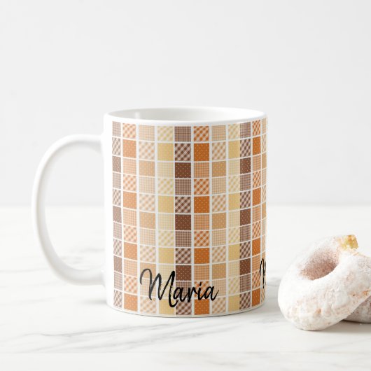 Mug Musique Brown jaune orange (Avec donut)