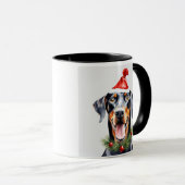 Mug Musique cadeau de Noël (Devant droit)