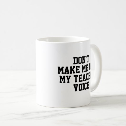 Mug Musique cadeau enseignant | Drôle Citation Slogan (Devant droit)
