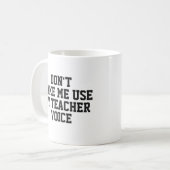 Mug Musique cadeau enseignant | Drôle Citation Slogan (Devant gauche)
