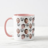 Mug Musique café face personnalisée | Papa Cadeau bébé (Gauche)