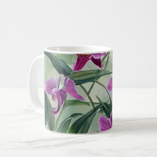Mug Musique café orchidée (Devant gauche)