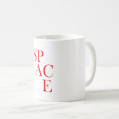 Mug Musique café spatial (Devant droit)