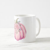 Mug Musique Citrouille d'automne rose (Devant droit)