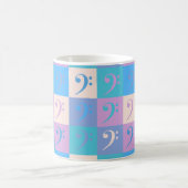 Mug Musique Clé de Fa Couleurs Pastel (Centre)
