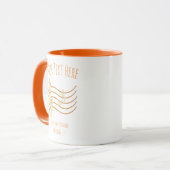Mug Musique. Clé de violon et note A. Modèle-cadeau mu (Devant gauche)