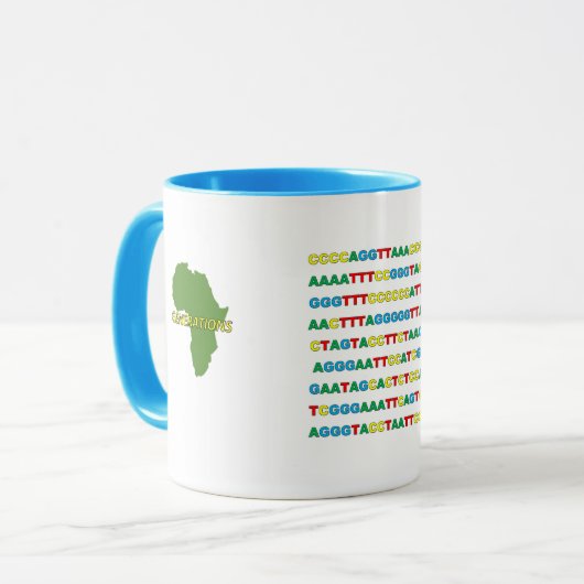 Mug Musique CODE GÉNÉTIQUE (Devant gauche)