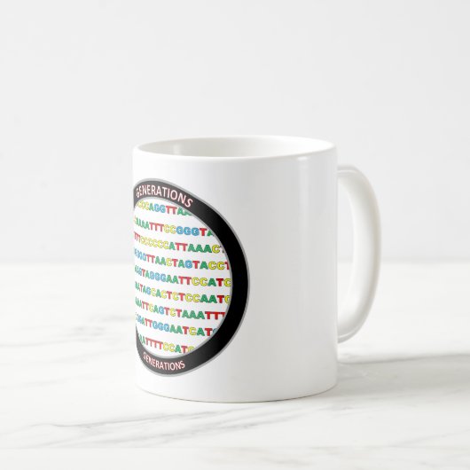 Mug Musique CODE GÉNÉTIQUE (Devant droit)
