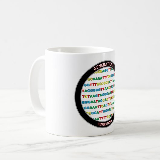 Mug Musique CODE GÉNÉTIQUE (Devant gauche)