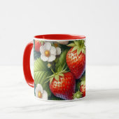 Mug Musique combo à fraise de baies rouges (Devant gauche)