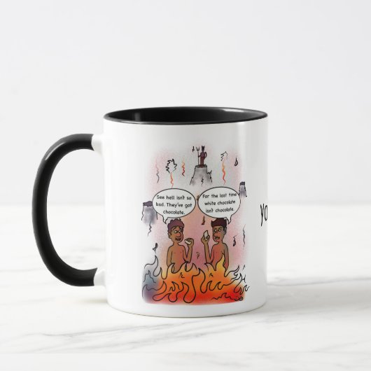 Mug Musique combo au chocolat blanc (Gauche)