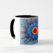 Mug Musique Combo Blue Mandala (Devant gauche)