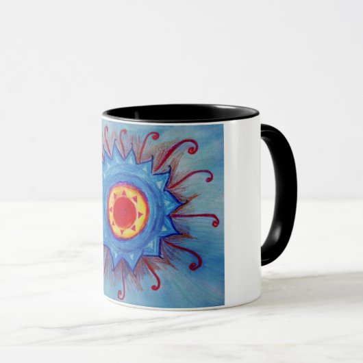 Mug Musique Combo Blue Mandala (Devant droit)