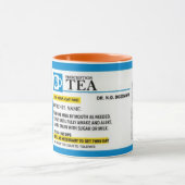 Mug Musique combo de prescription de thé amusant (Centre)
