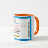 Mug Musique combo de prescription de thé amusant (Devant droit)