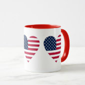 Mug Musique combo du drapeau américain (Devant droit)