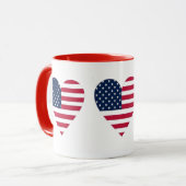 Mug Musique combo du drapeau américain (Devant gauche)