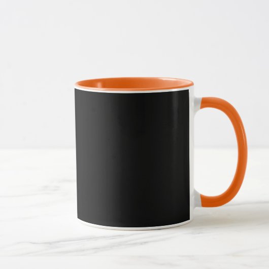 Mug Musique combo noire et orange (Droite)