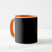 Mug Musique combo noire et orange (Devant gauche)