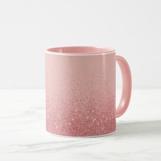 Mug Musique Combo Parties scintillant rose (Devant droit)