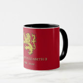 Mug Musique commémorative de la reine Elizabeth II (Devant droit)