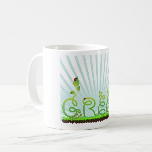 Mug Musique Concept Vert (Devant gauche)