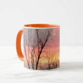 Mug Musique couché de soleil d'hiver (Devant gauche)