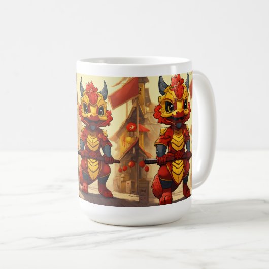 Mug Musique crâne dragon (Devant droit)