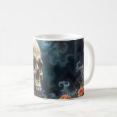 Mug Musique crâne florale (Devant droit)