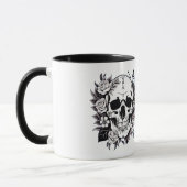 Mug Musique crâne florale (Gauche)