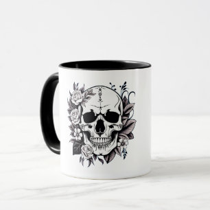 Mug Musique crâne florale