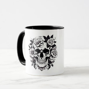 Mug Musique crâne florale