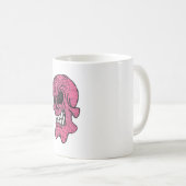 Mug Musique crâne rose (Devant droit)