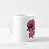 Mug Musique crâne rose (Devant gauche)