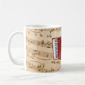 Mug Musique d'accordéon, design populaire, (Gauche)