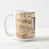 Mug Musique d'accordéon, design populaire, (Gauche)