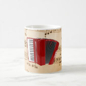 Mug Musique d'accordéon, design populaire, (Centre)