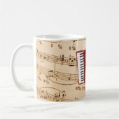 Mug Musique d'accordéon, design populaire, (Gauche)